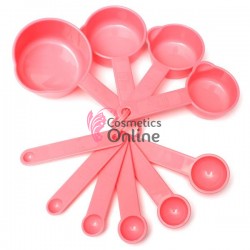 Recipiente din plastic pentru masurare creme, solutii, 10 bucati Roz